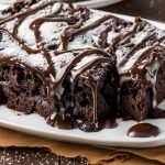 Hot Fudge Chocolate Pudding Cake on a plate