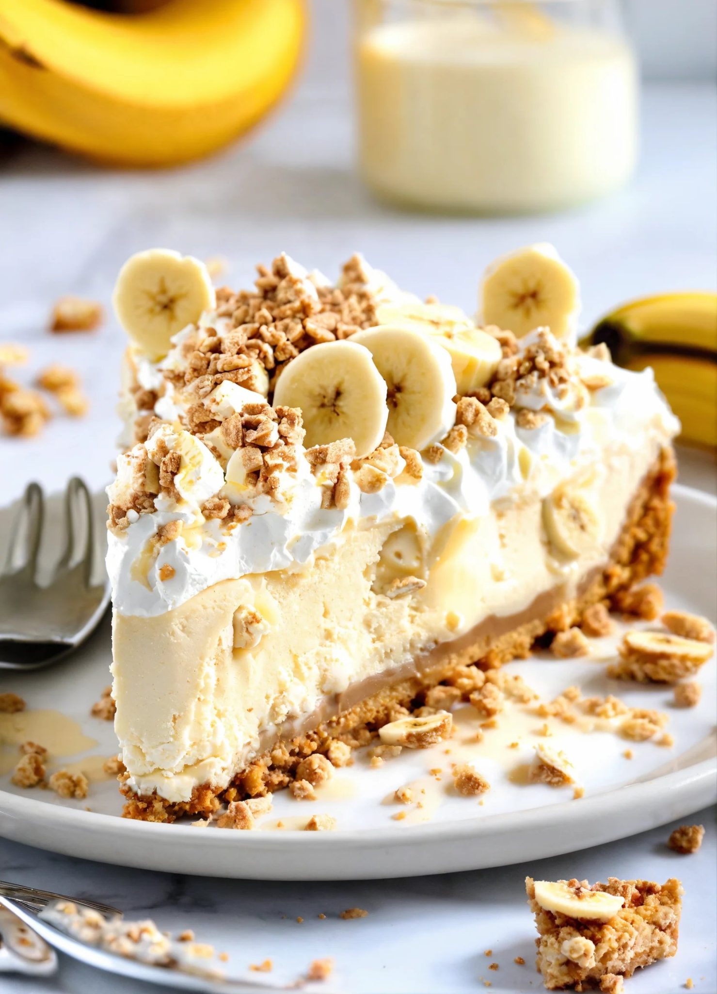 Banana Pudding Crunch Cheesecake Recipe – yummydishes