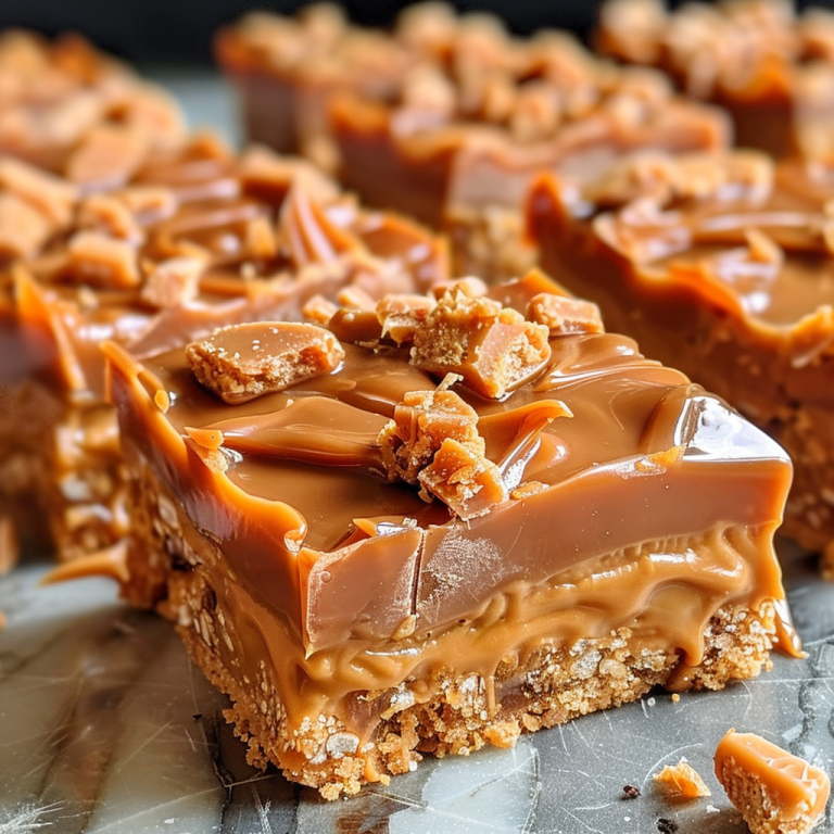 Butterfinger Caramel Crunch Bars – yummydishes