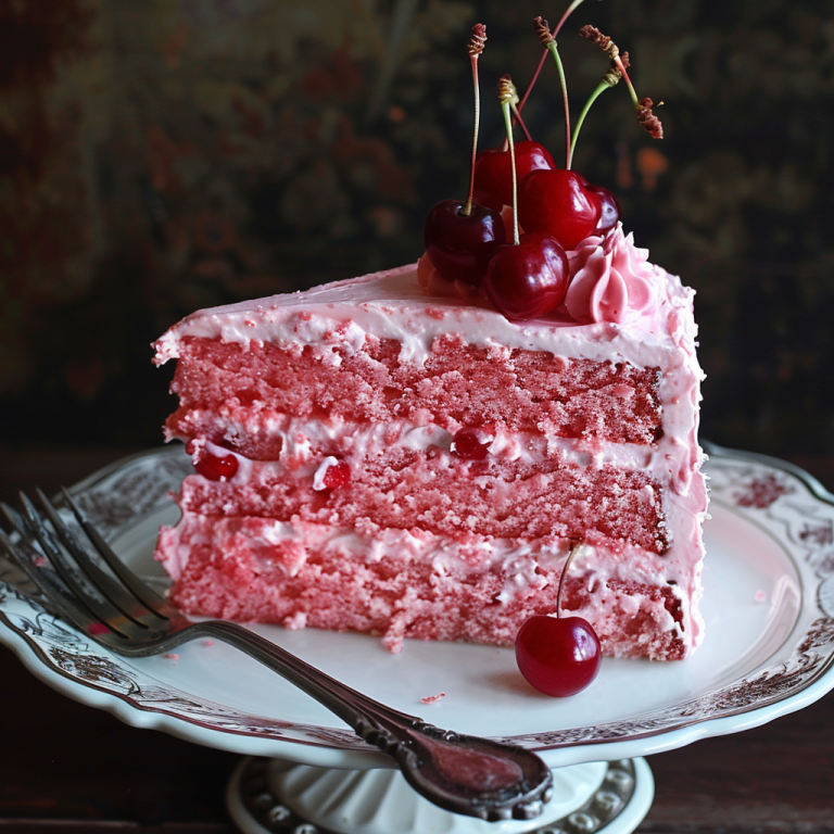 Maraschino Cherry Cake Recipe yummydishes