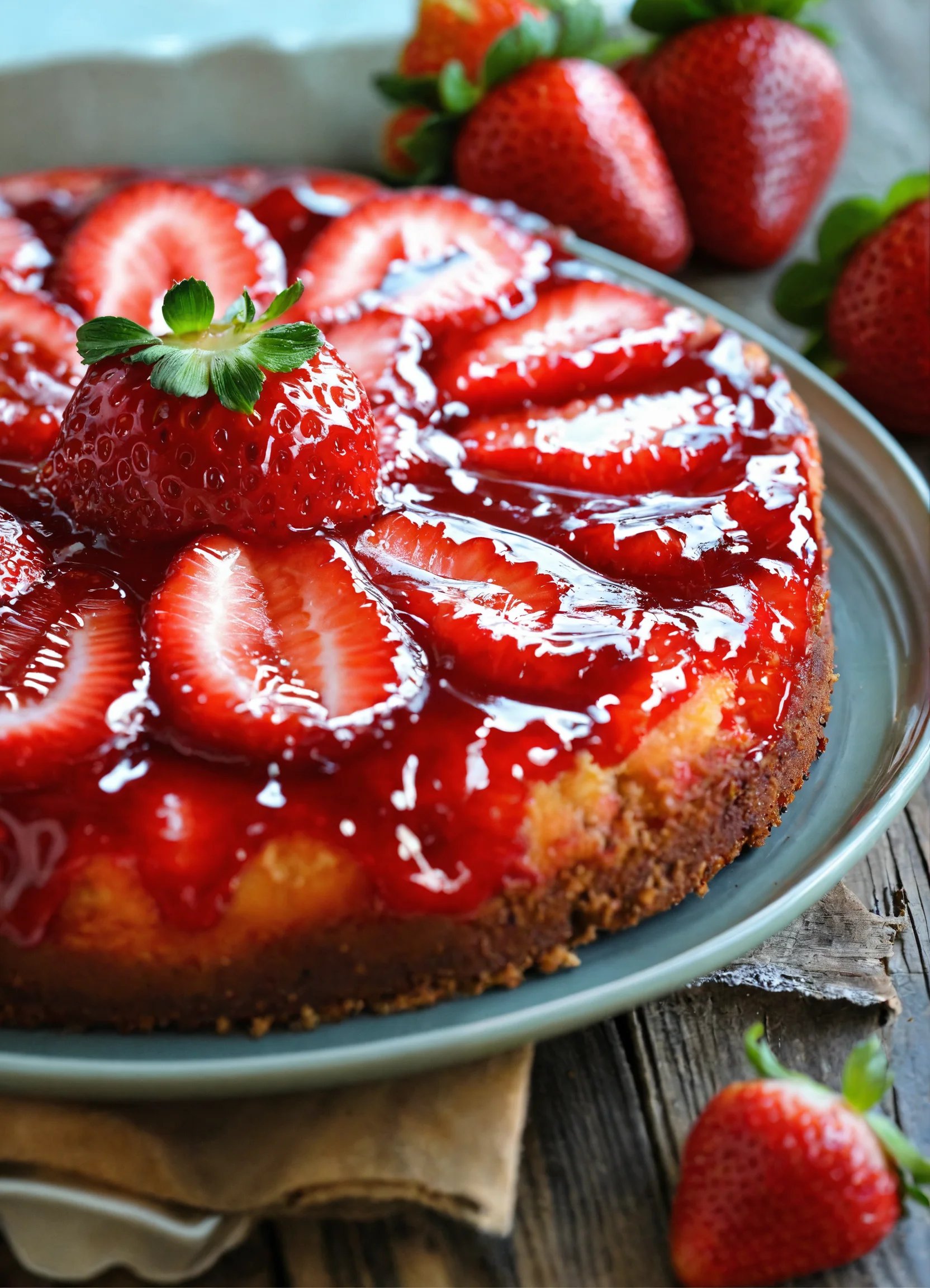 Strawberry Upside-Down Cake