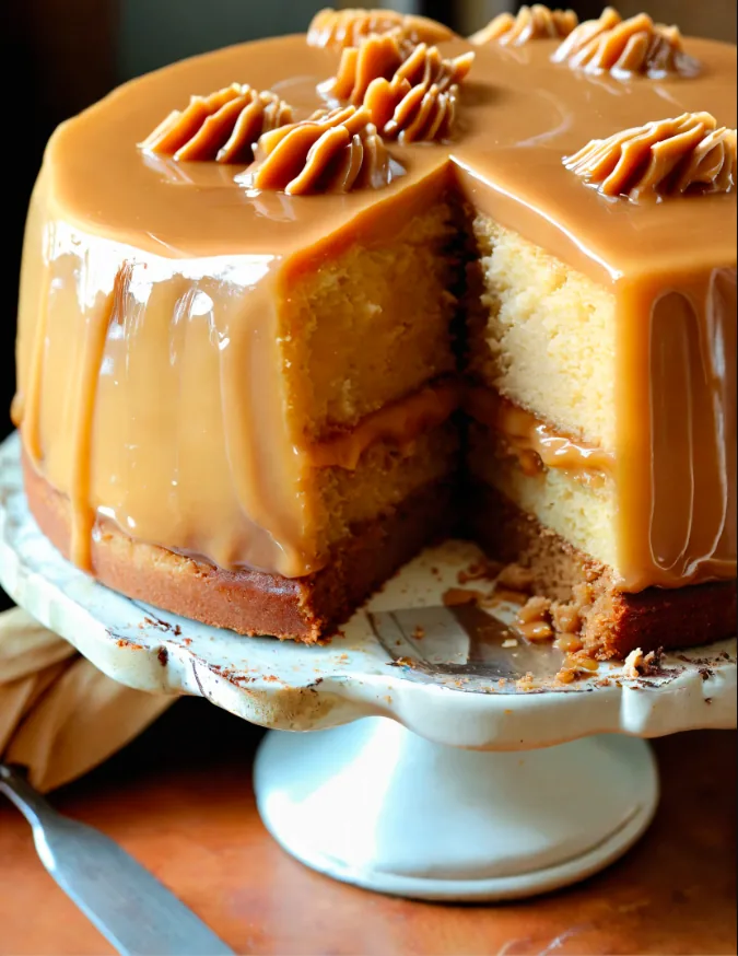 Southern Burned Caramel Cake