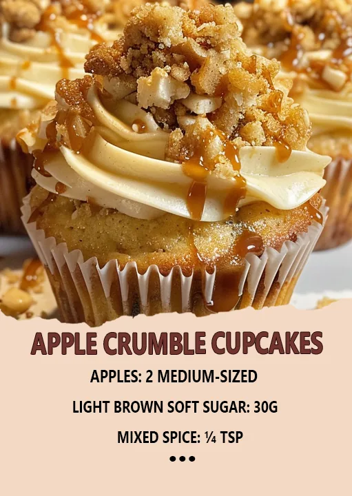 Apple Crumble Cupcakes
