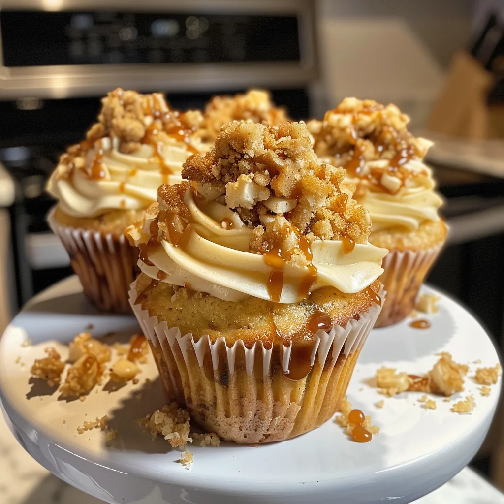 Apple Crumble Cupcakes