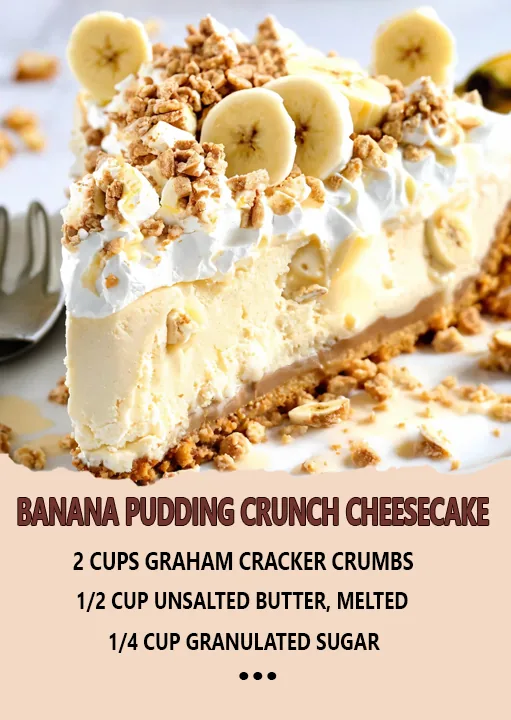 Banana Pudding Crunch Cheesecake Recipe