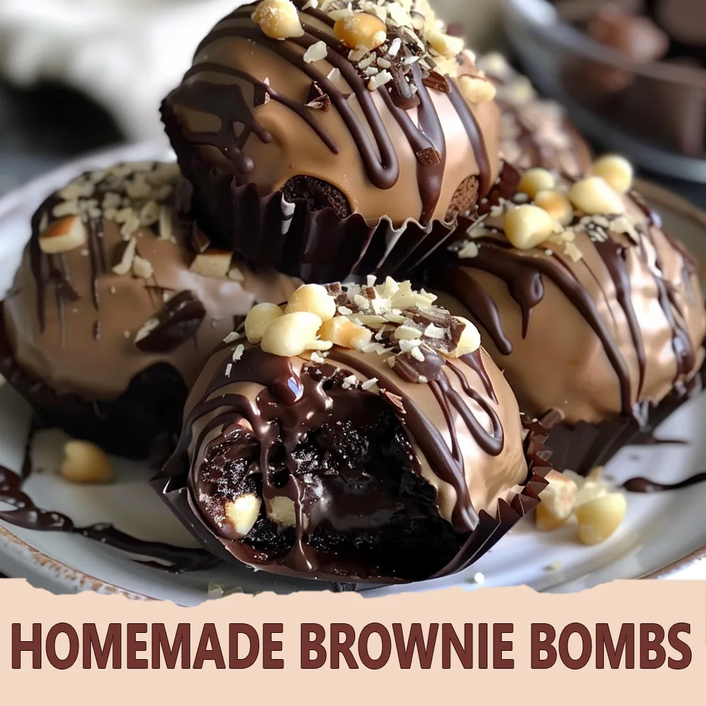 Homemade Brownie Bombs