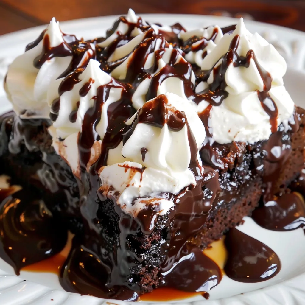 Hot Fudge Chocolate Pudding Cake