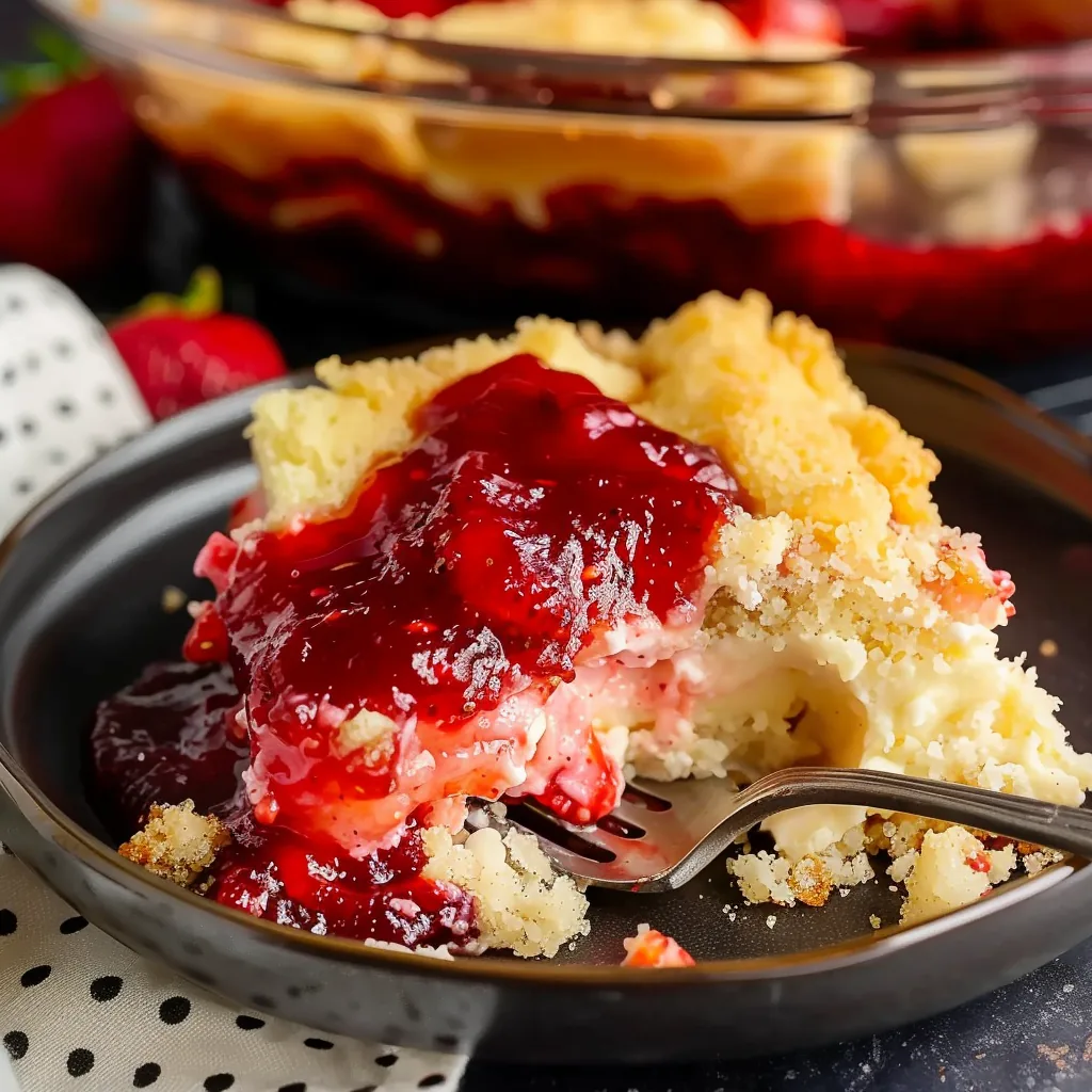 Strawberry Cheesecake Dump Cake Recipe