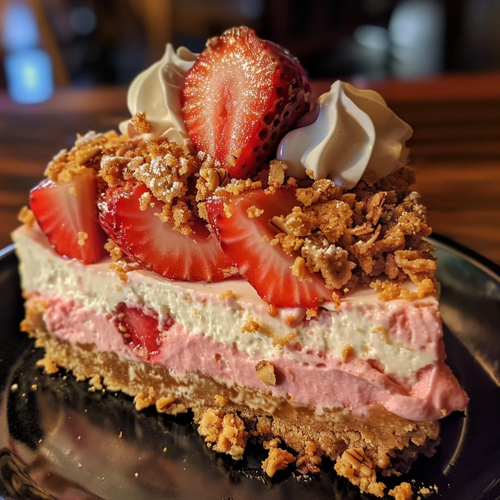 Strawberry Crunch Cheesecake Delight