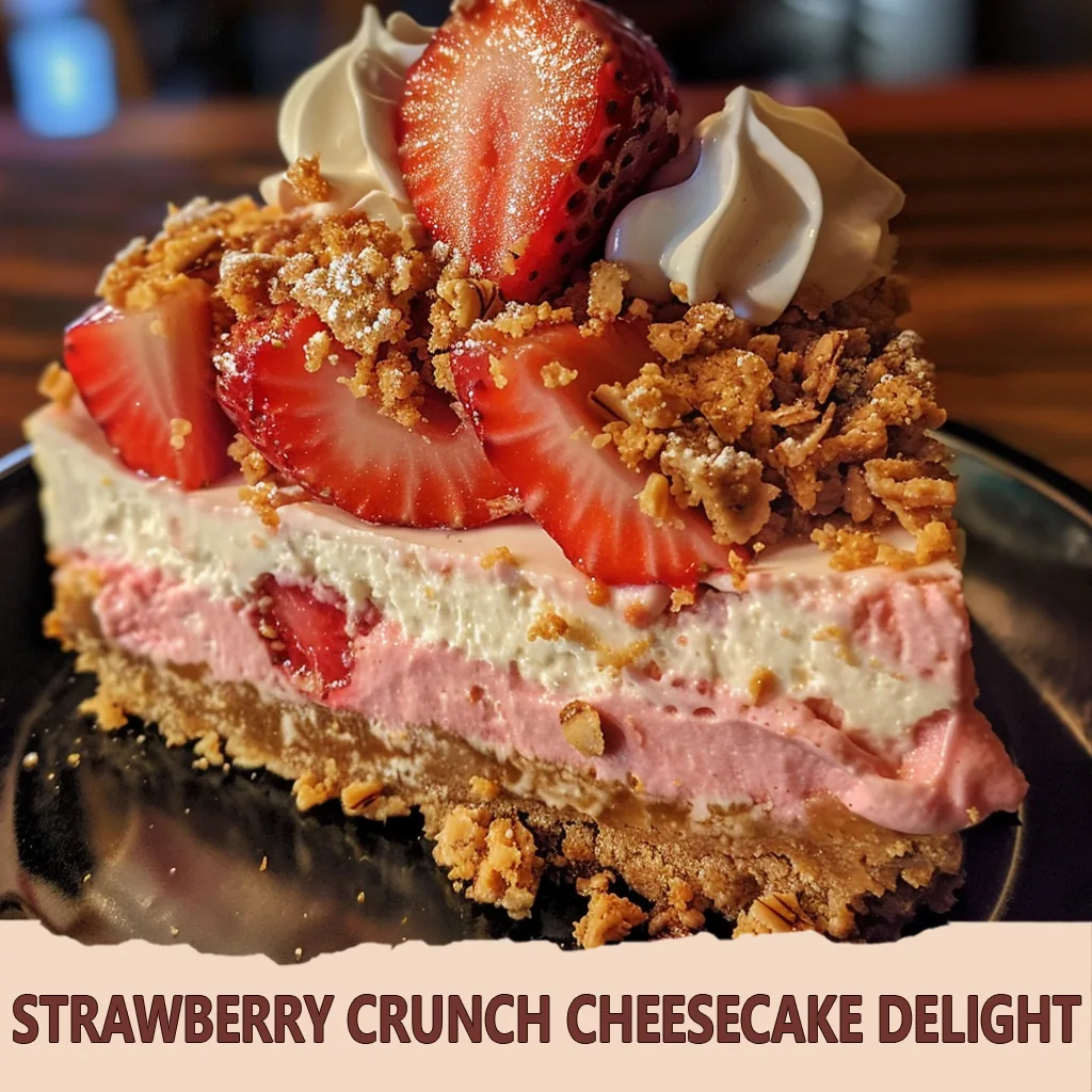 Strawberry Crunch Cheesecake Delight