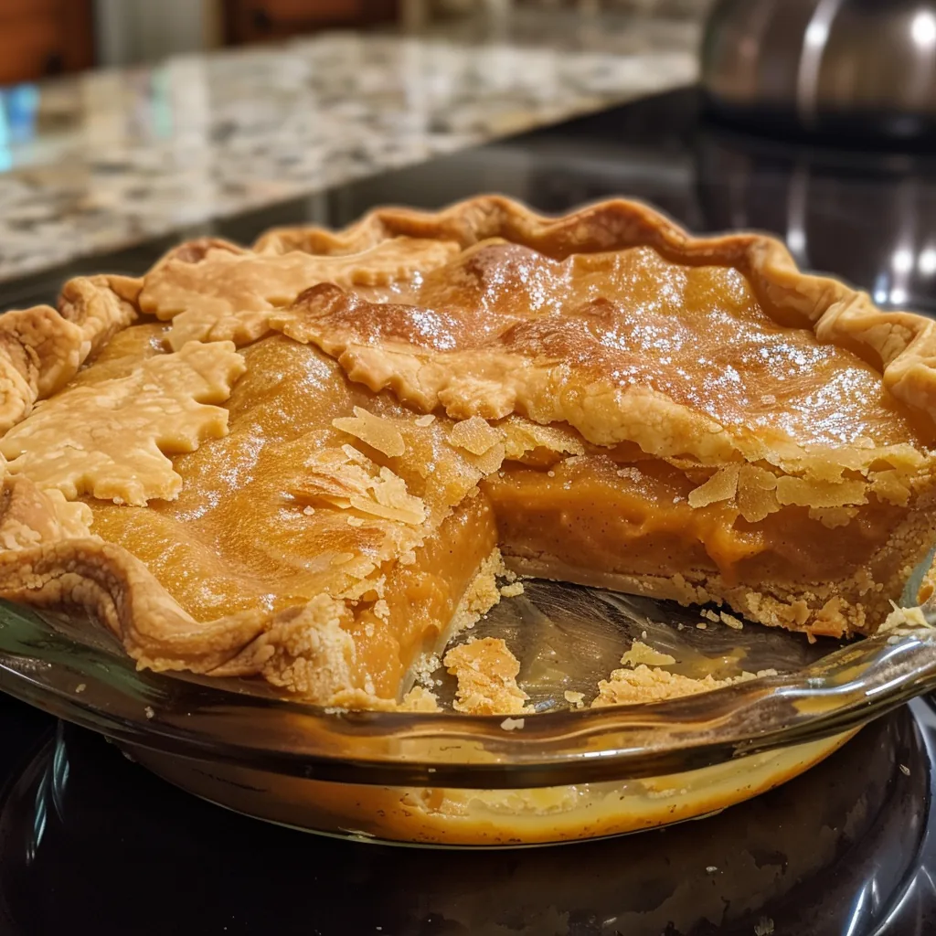 crusted sweet potato pie