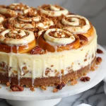 Cinnamon Roll Cheesecake with Cream Cheese