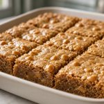 Butterscotch blondies cut into squares