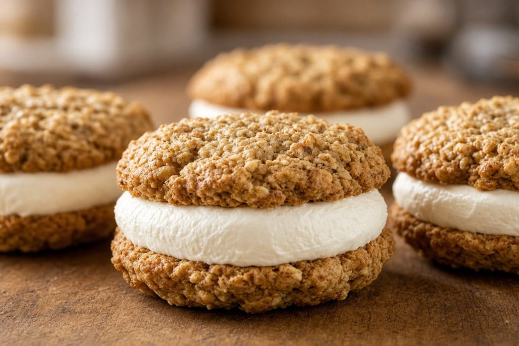 Oatmeal cream pie cookie sandwiches