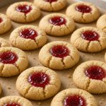 Thumbprint cookies with jam centers